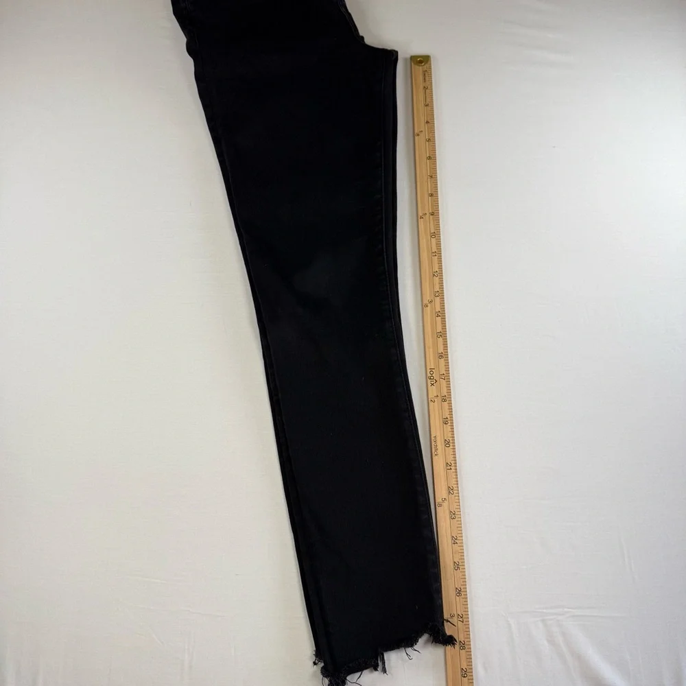 Abercrombie & Fitch Black Frayed-Hem ultra high‎ Jeans